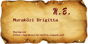 Muraközi Brigitta névjegykártya
